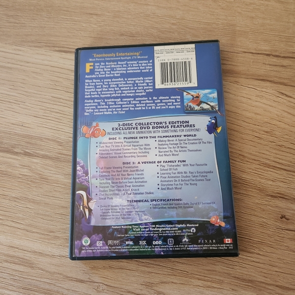 Finding Nemo Disney Pixar Dvd - Picture 2 of 4